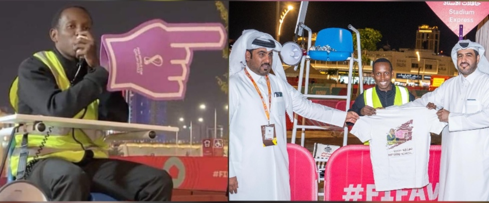 صورة / "رجل الميترو".. نجم مونديال قطر